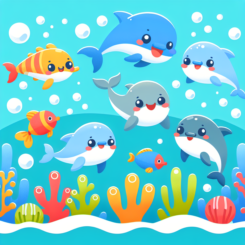 Charming Ocean Friends Paint By Color