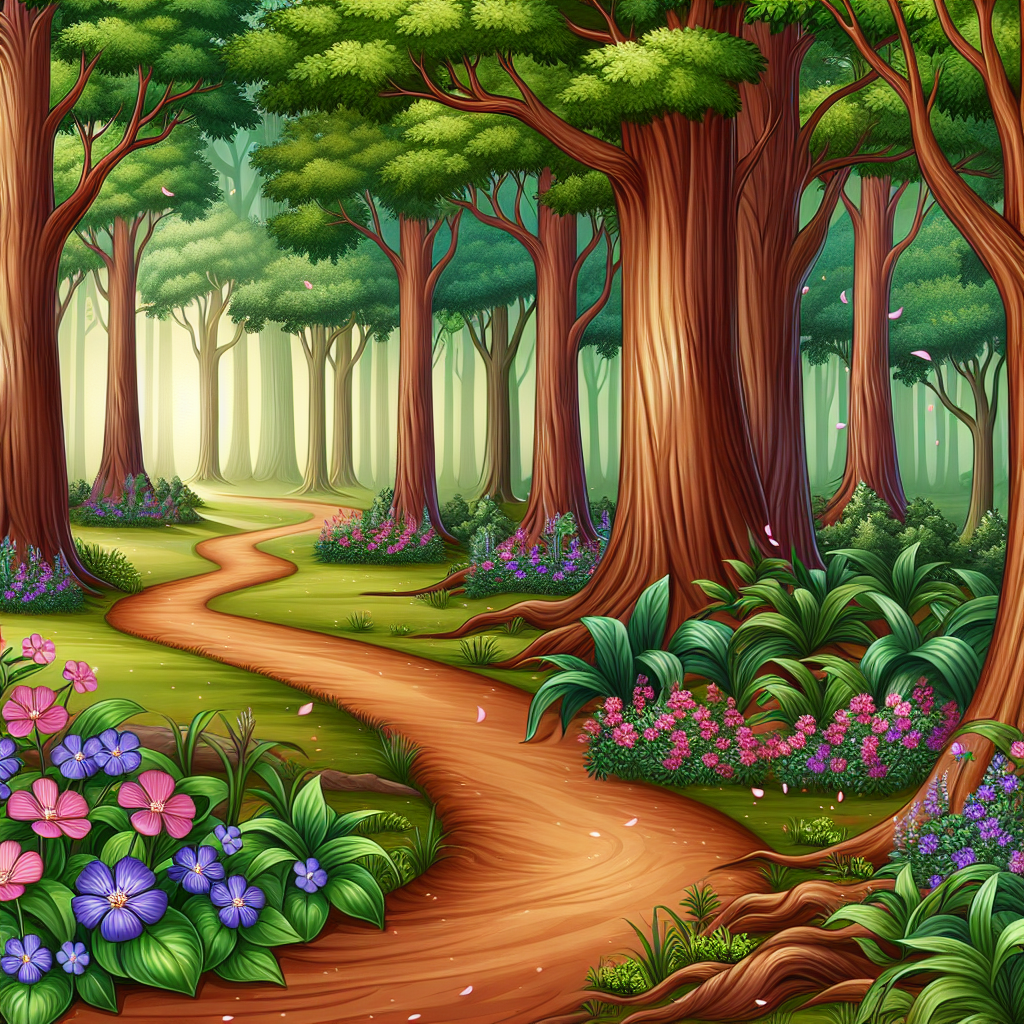 Magical Forest Pathways Paint By Diamond