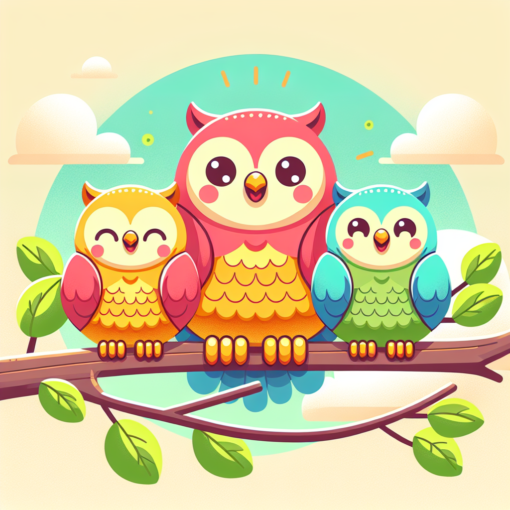 Creative Owl Family Painting By Diamonds Kit