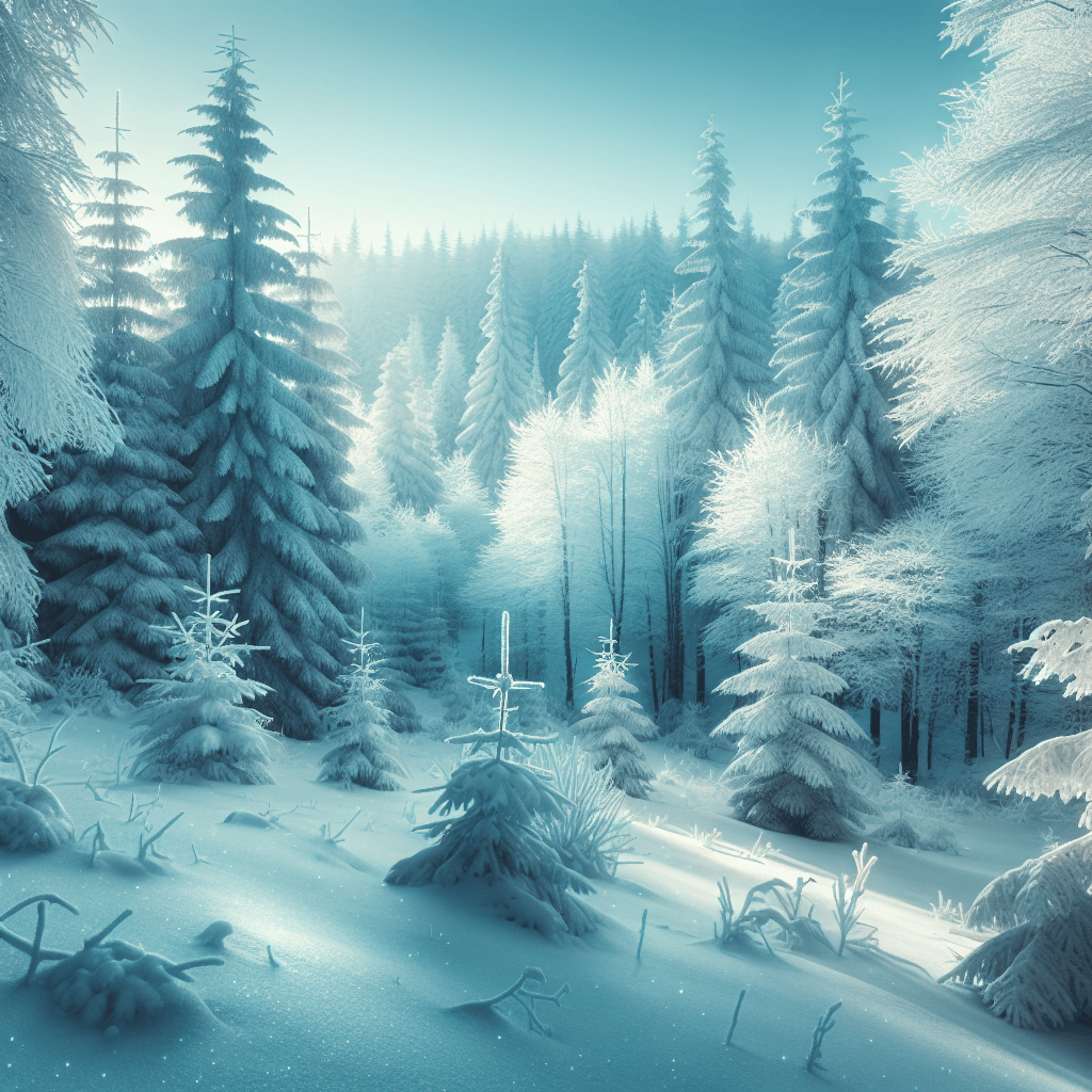 Enchanting Winter Forest Painting Diamond Kit