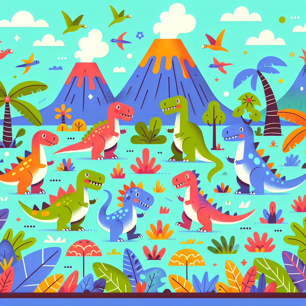 Whimsical Dinosaur World Paint By Diamond
