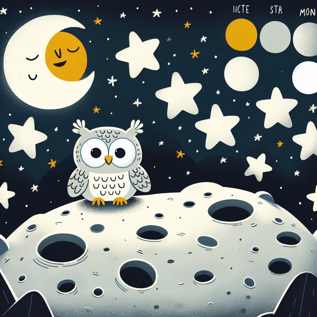 Astronaut Owl's Moon Mission Paint By Diamond