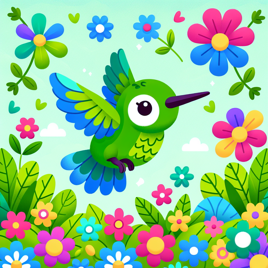 Joyful Hummingbird Paint By Diamonds Art