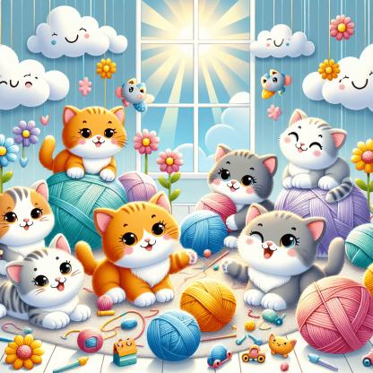 Funny Felines Paint By Color