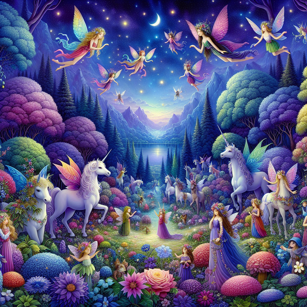 Vivid Nighttime Fairytale Paint By Diamonds
