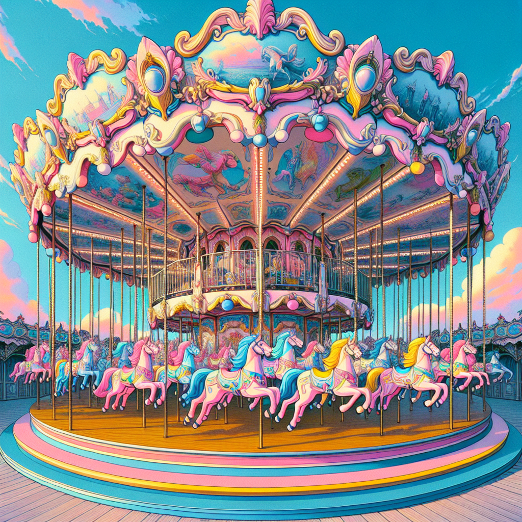 Colorful Carousel Fun Diamonded Painting Kits