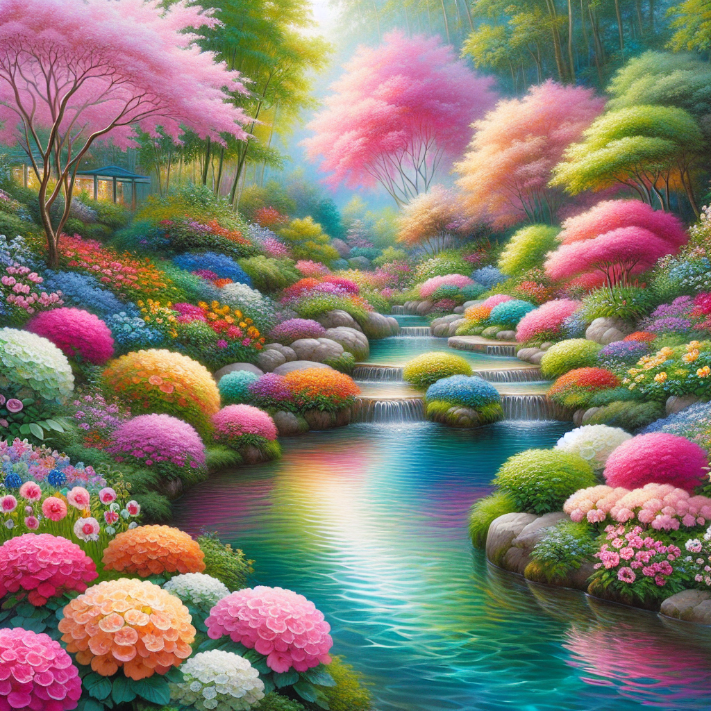 Serene Garden Escape Paint By Color