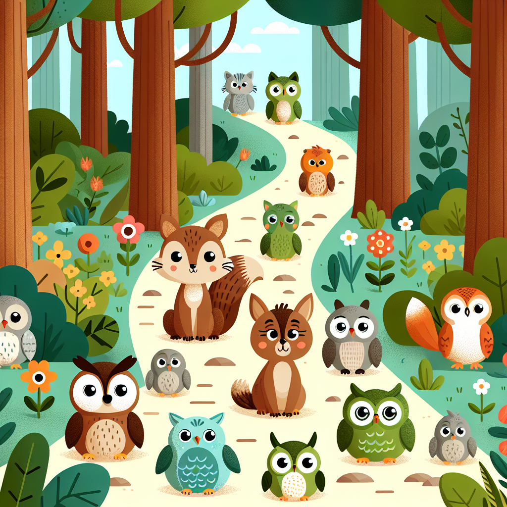Friendly Forest Trail Paint By Diamond