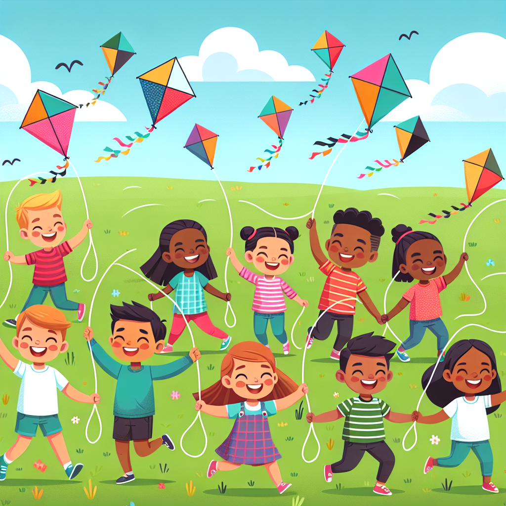 Rainbow Kite Flying Paint By Diamonds Art