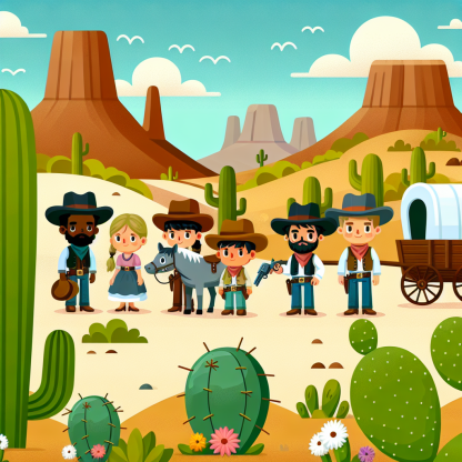 Wild West Frontier Adventure Paint By Diamonds Kits