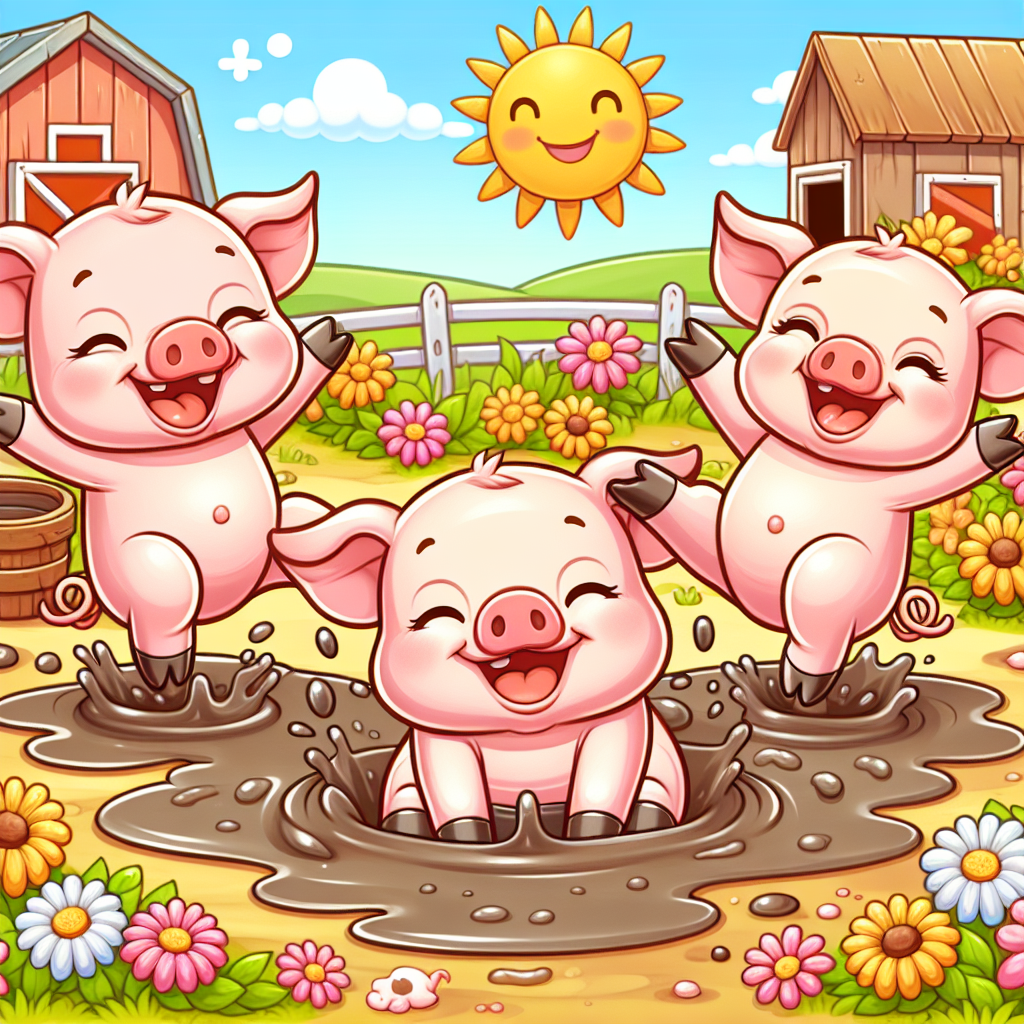 Playful Pigs Diamond Painting