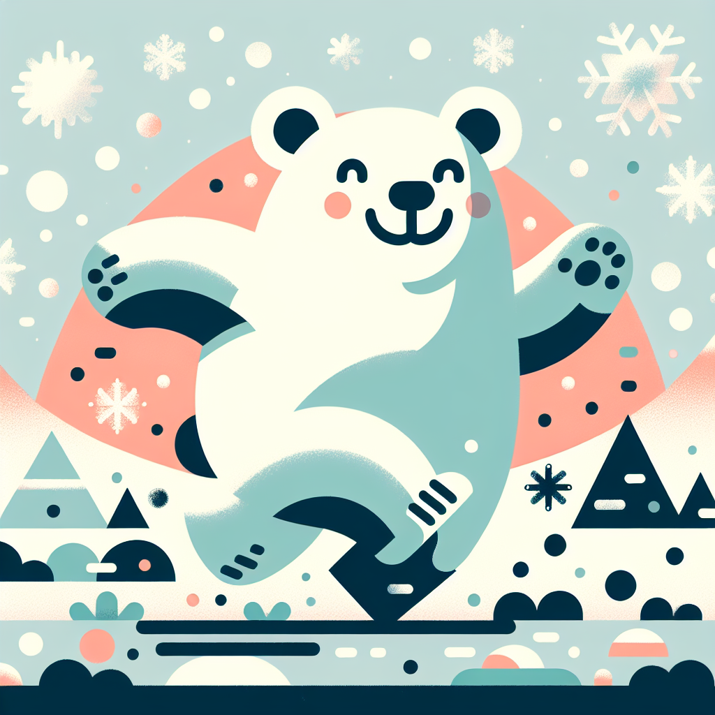 Polar Bear Snowy Fun Paint By Diamond