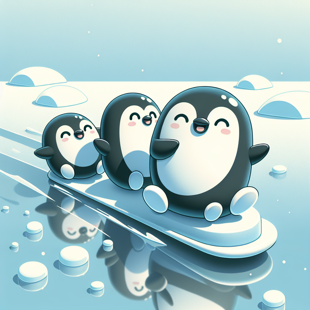 Silly Penguin Family Paint By Diamonds Art