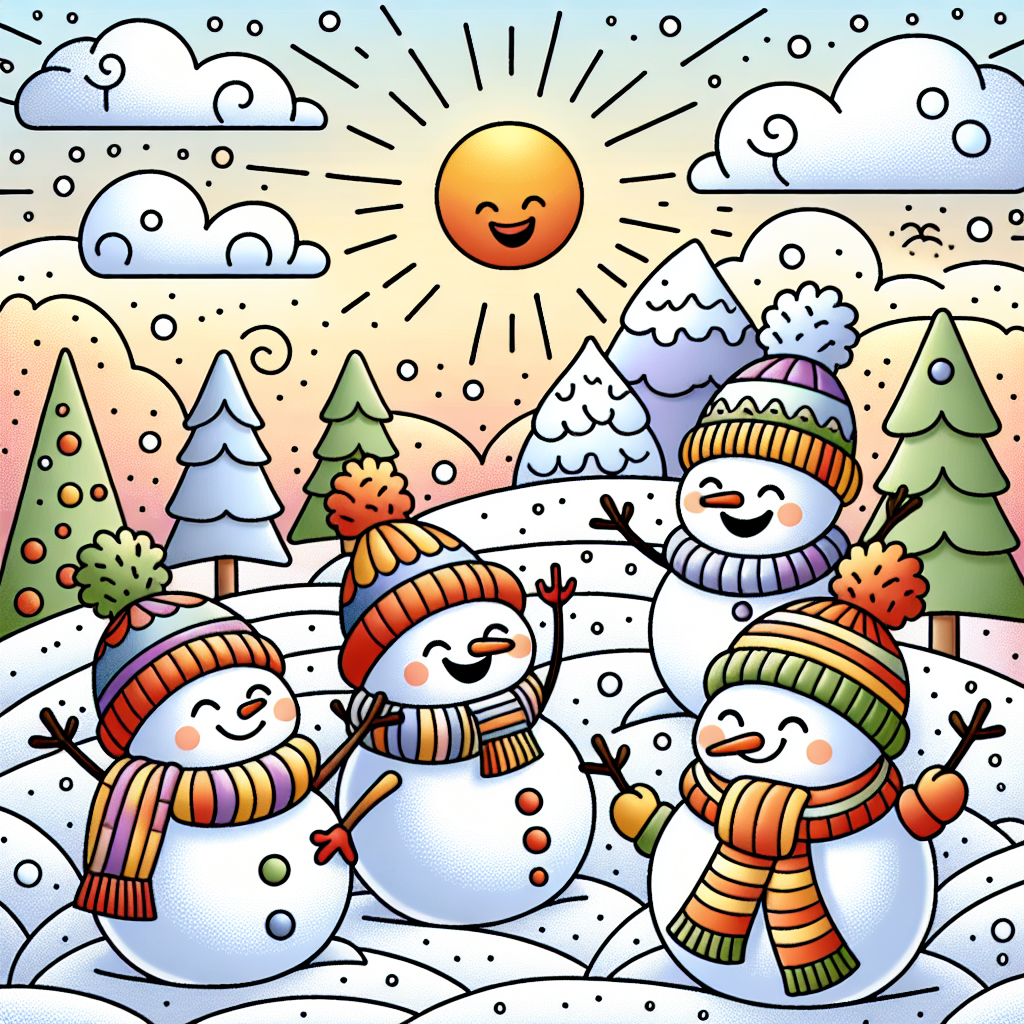 Playful Snowmen Diamonded Painting Kits