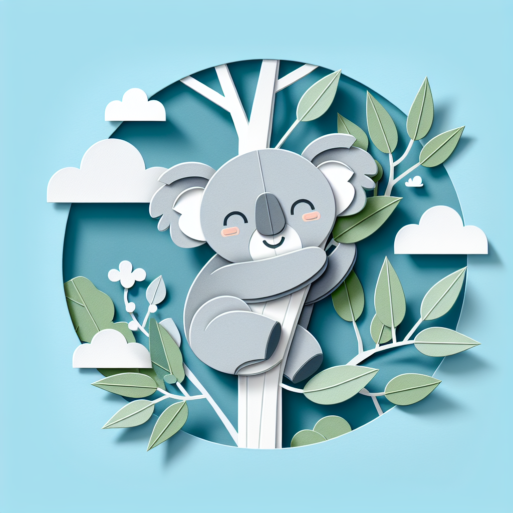 Cheerful Koala Eucalyptus Paint By Color