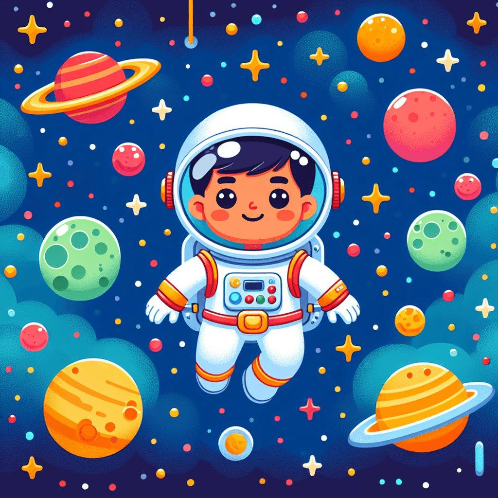 Cute Astronaut Paint By Diamonds Art