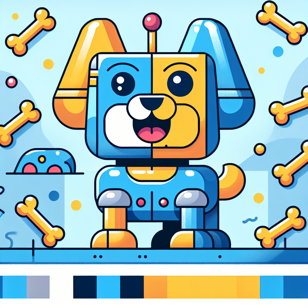 Friendly Robot Dog Paint By Diamonds Art