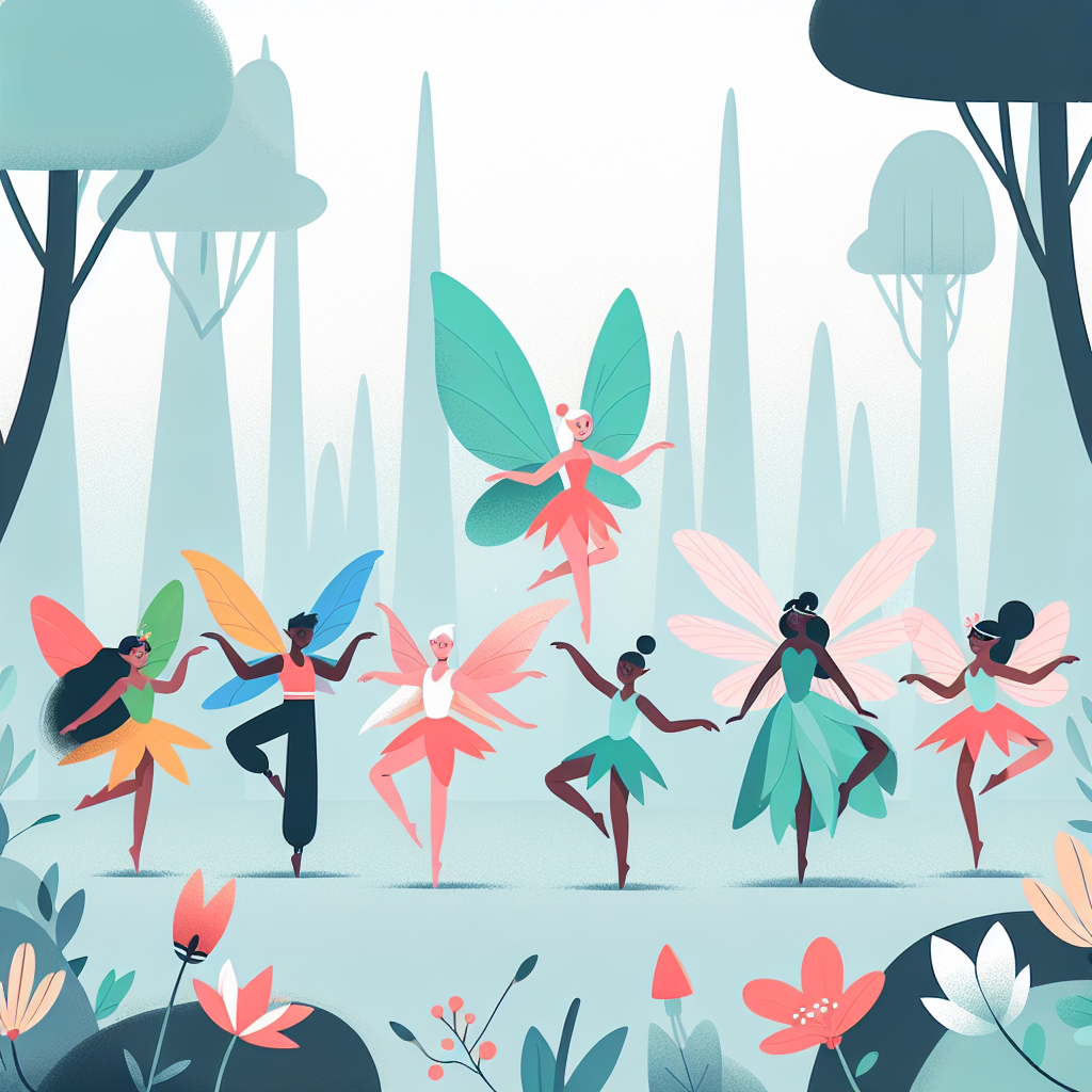 Forest Fairy Ballet Paint By Diamond