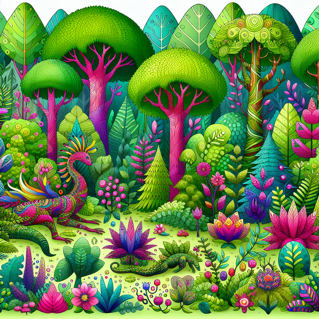 Enchanted Forest Exploration Paint By Color