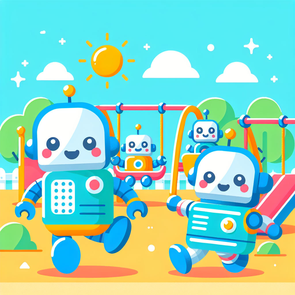 Robot Playground Party Painting By Diamonds Kit