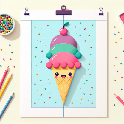 Fun Ice Cream Cone Paint By Diamonds Art