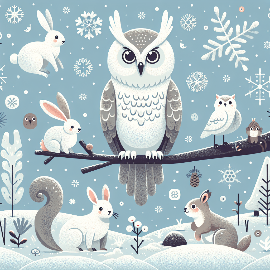 Snowy Owl And Friends Paint By Diamond