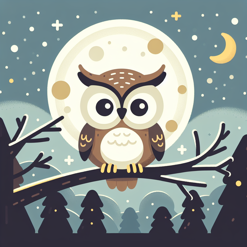 Moonlit Owl In Enchanted Forest DIY Paint By Diamonds