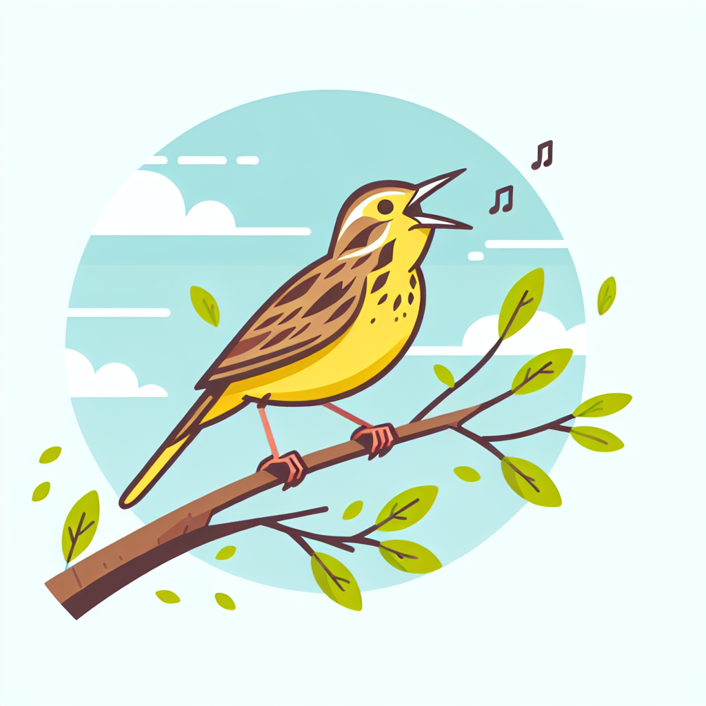 Melodic Meadowlark Painting Diamond Kit
