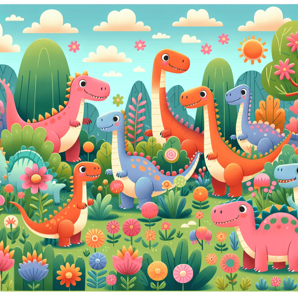 Garden Of Dinosaurs Paint By Color