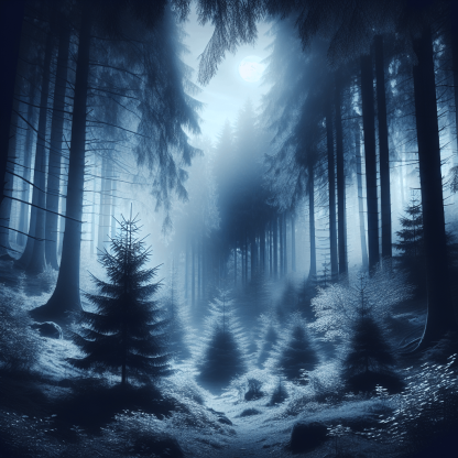 Enchanted Moonlit Forest Diamonded Painting Kits