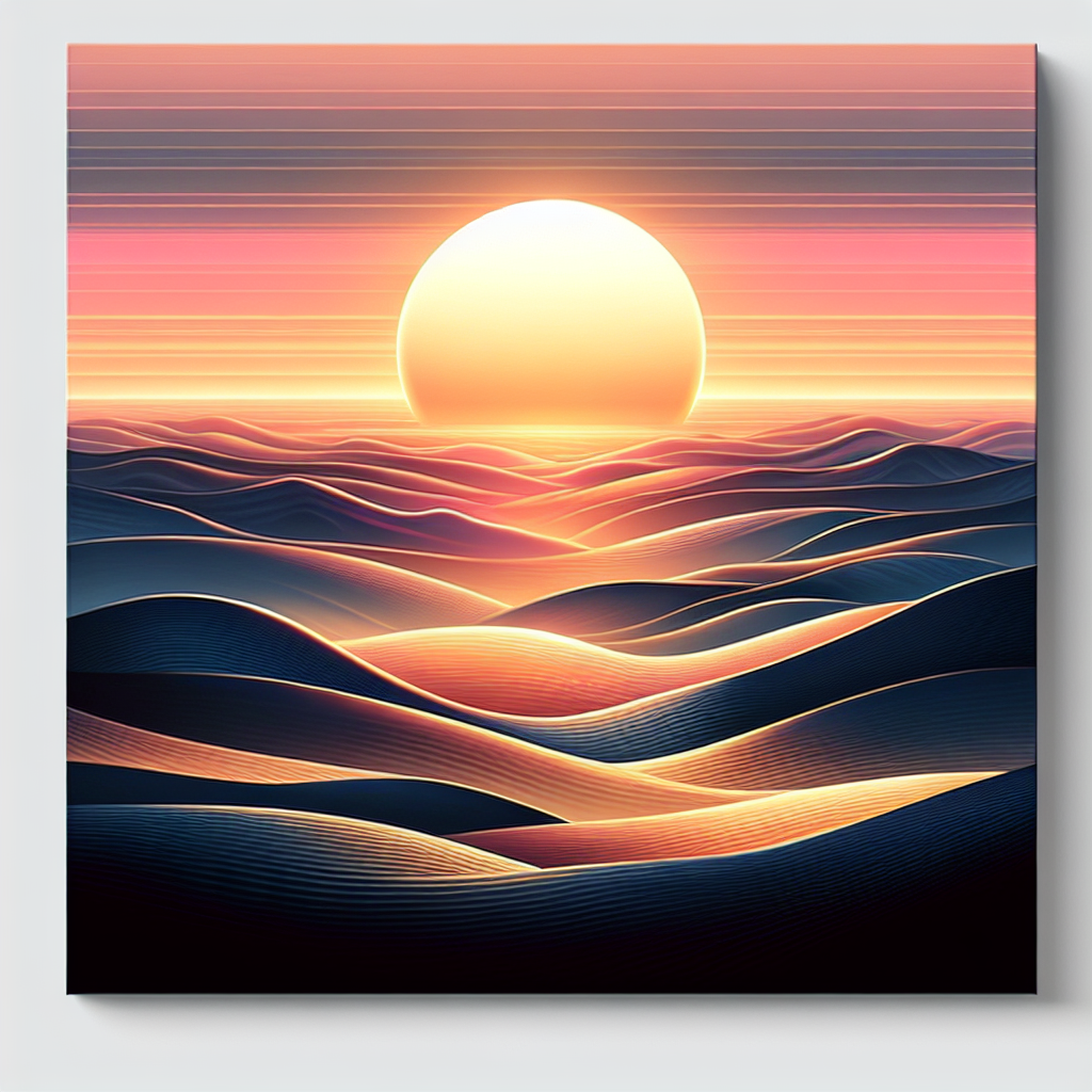 Radiant Sunset Over The Hills Paint By Diamonds