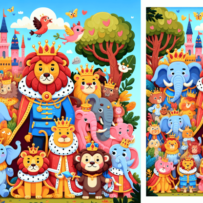 Animal Kingdom Royalty Paint By Color