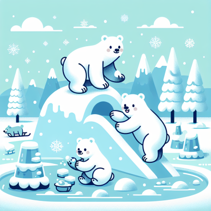 Polar Bear Party Paint By Color