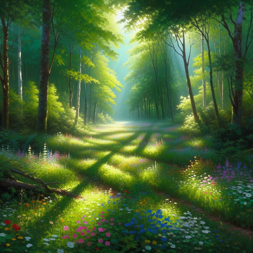 Hidden Forest Glade Diamond Painting