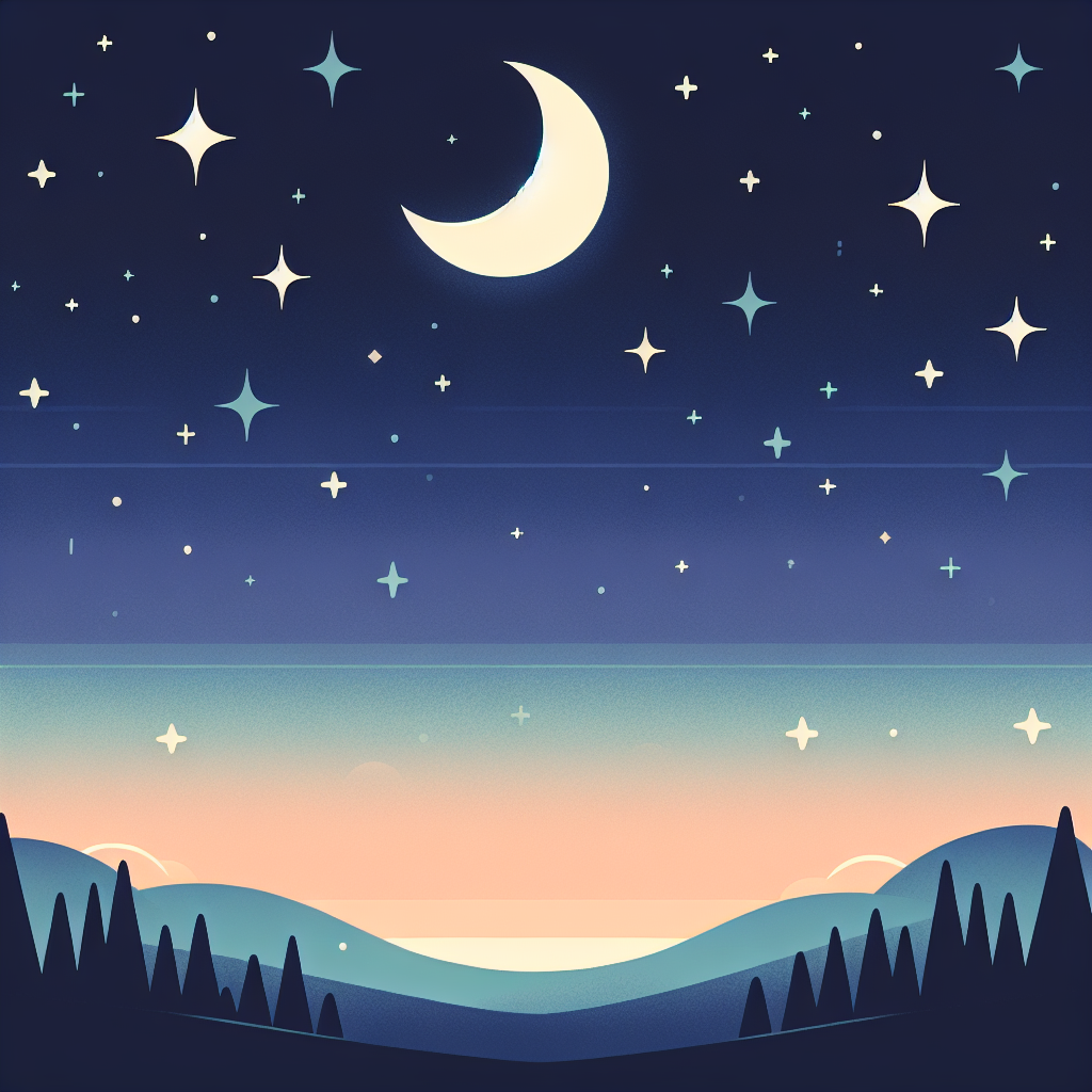 Serene Starlit Night Painting By Diamonds Kit