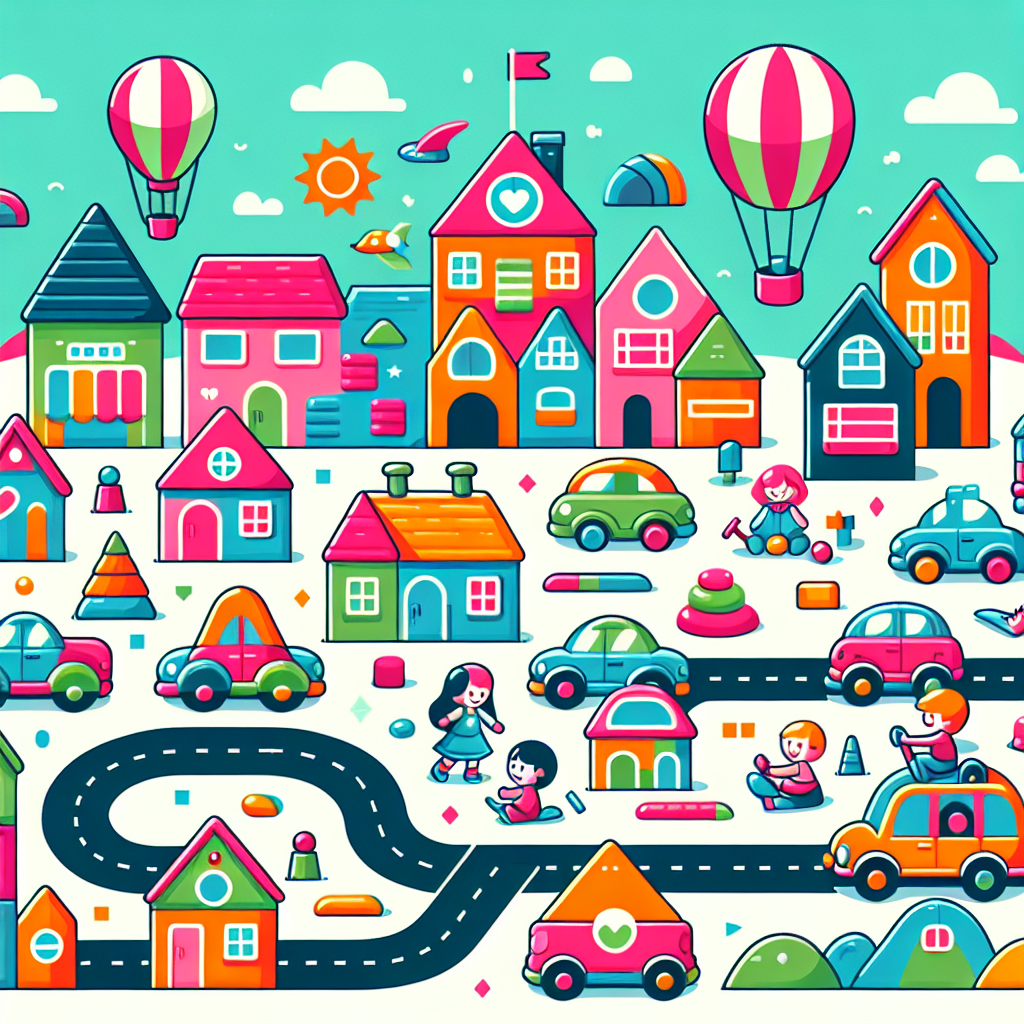 Toy Town Delight Painting Diamond Kit