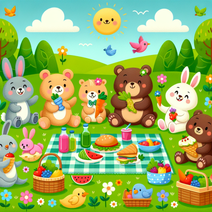 Merry Animal Friends Painting By Diamonds Kit