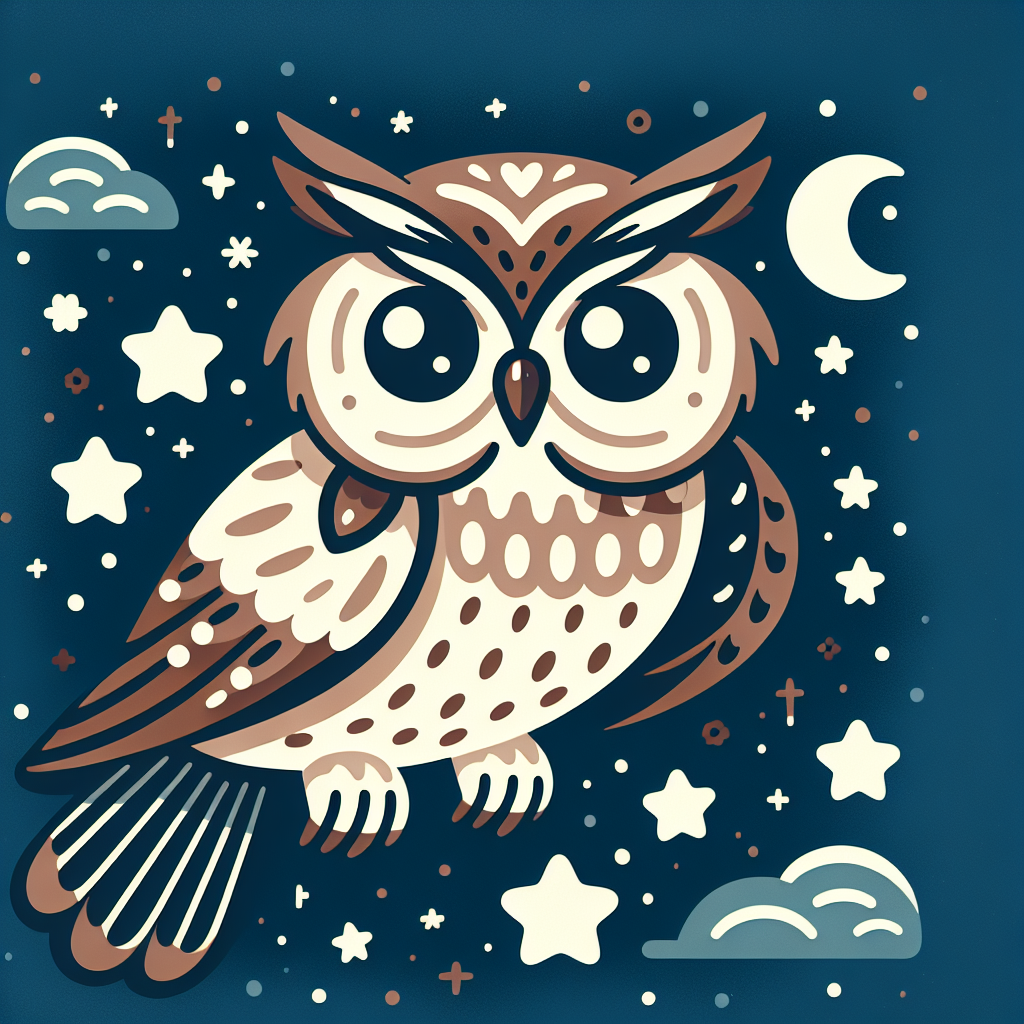 Flying Owl In The Night Diamonded Painting Kits