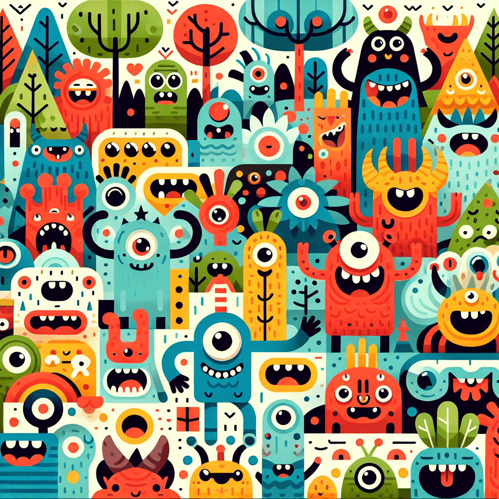 Merry Monsterland Paint By Color
