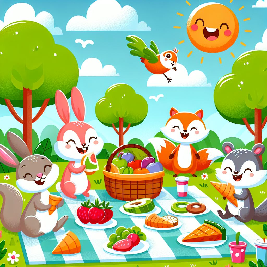 Cheery Picnic In The Park Painting By Diamonds Kit