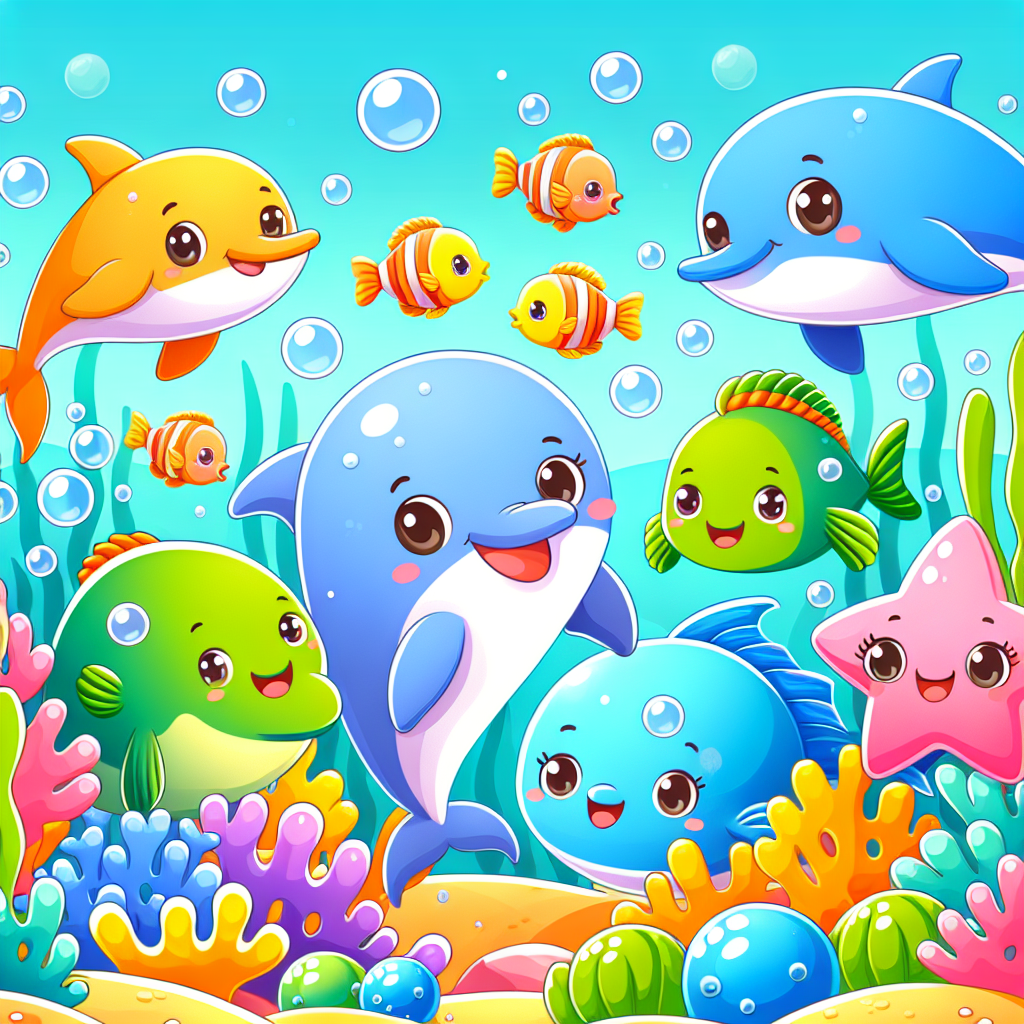 Friendly Ocean Friends Paint By Color