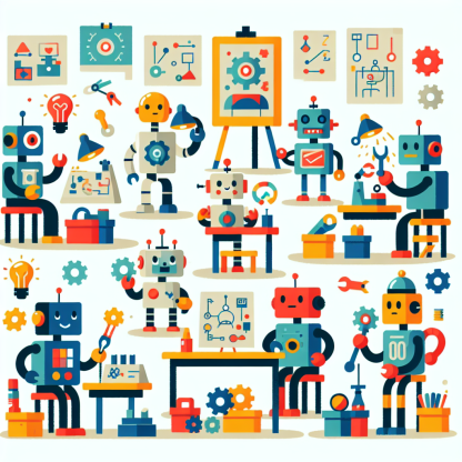 Robot Engineer Adventure Paint By Diamonds Kits