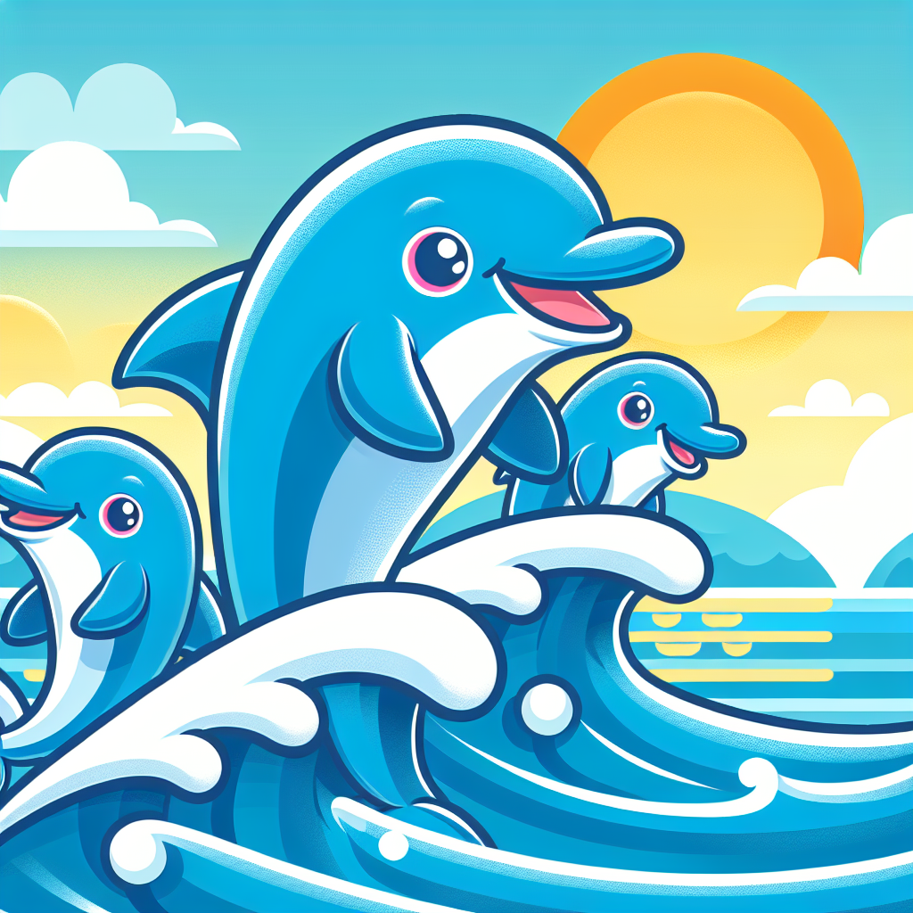 Ocean Waves With Surfer Dolphins Paint By Diamond