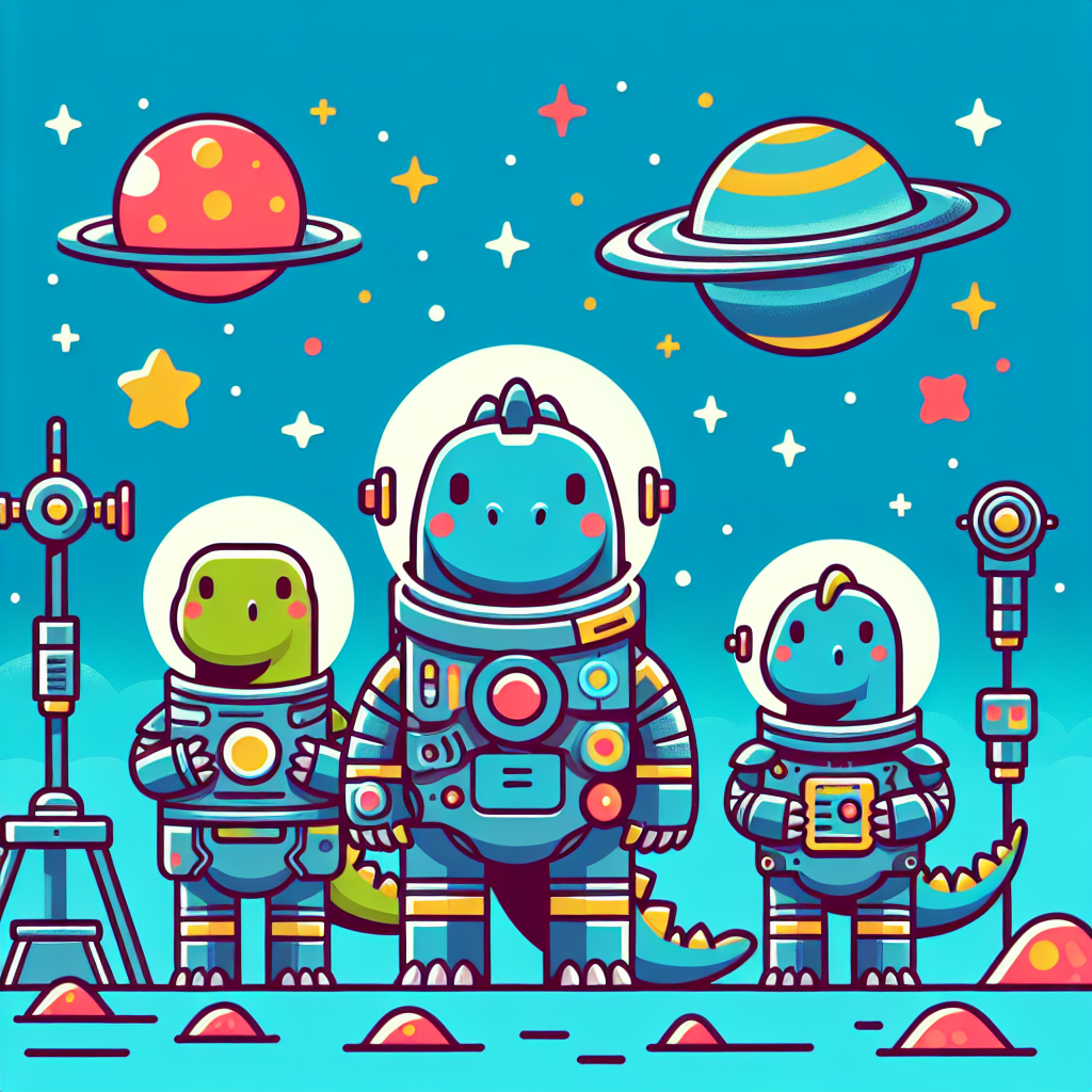 Galactic Dino Warriors Paint By Diamonds Art