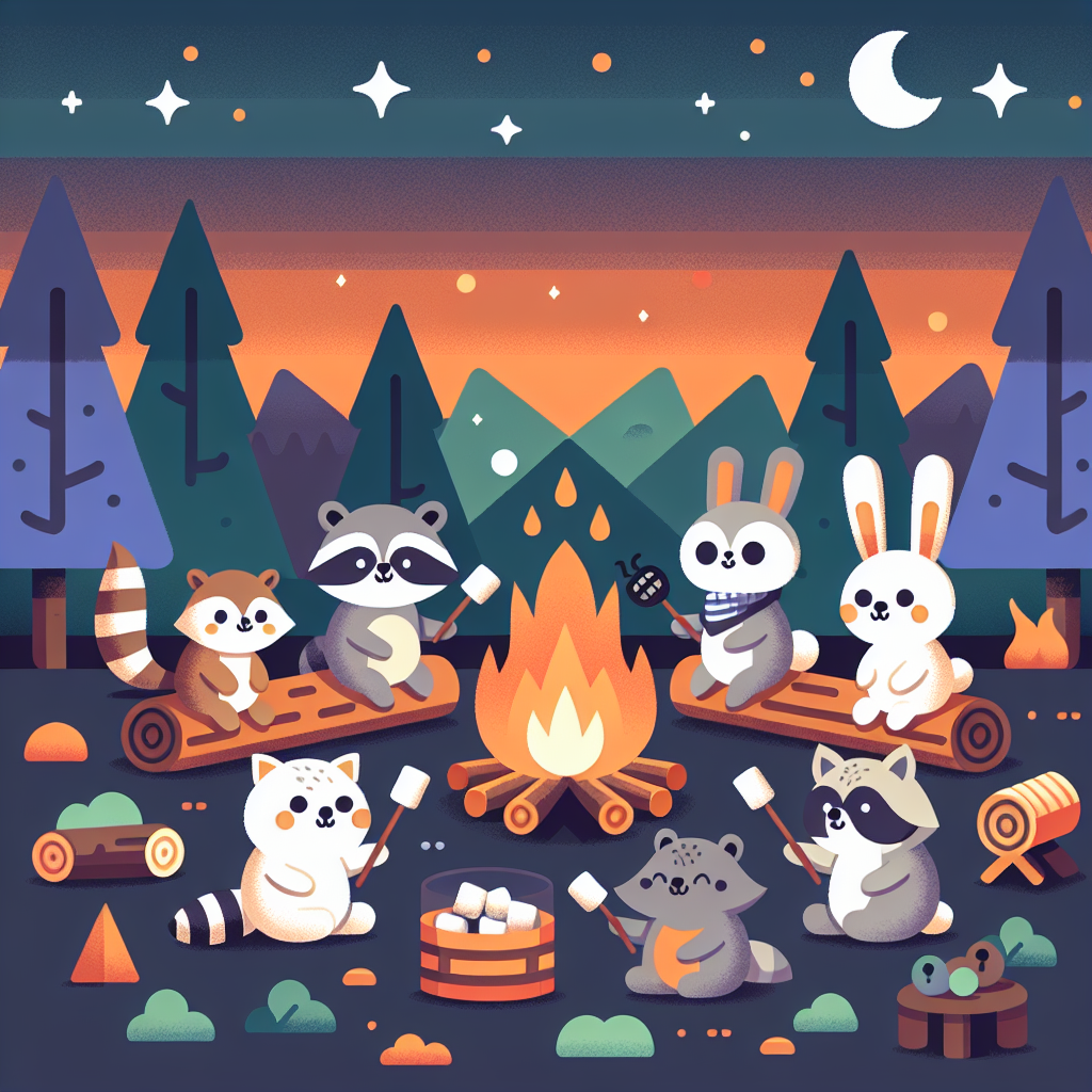 Cute Forest Campers Diamond Painting