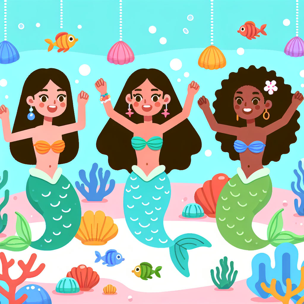 Mermaid's Lagoon Party Paint By Diamonds Art