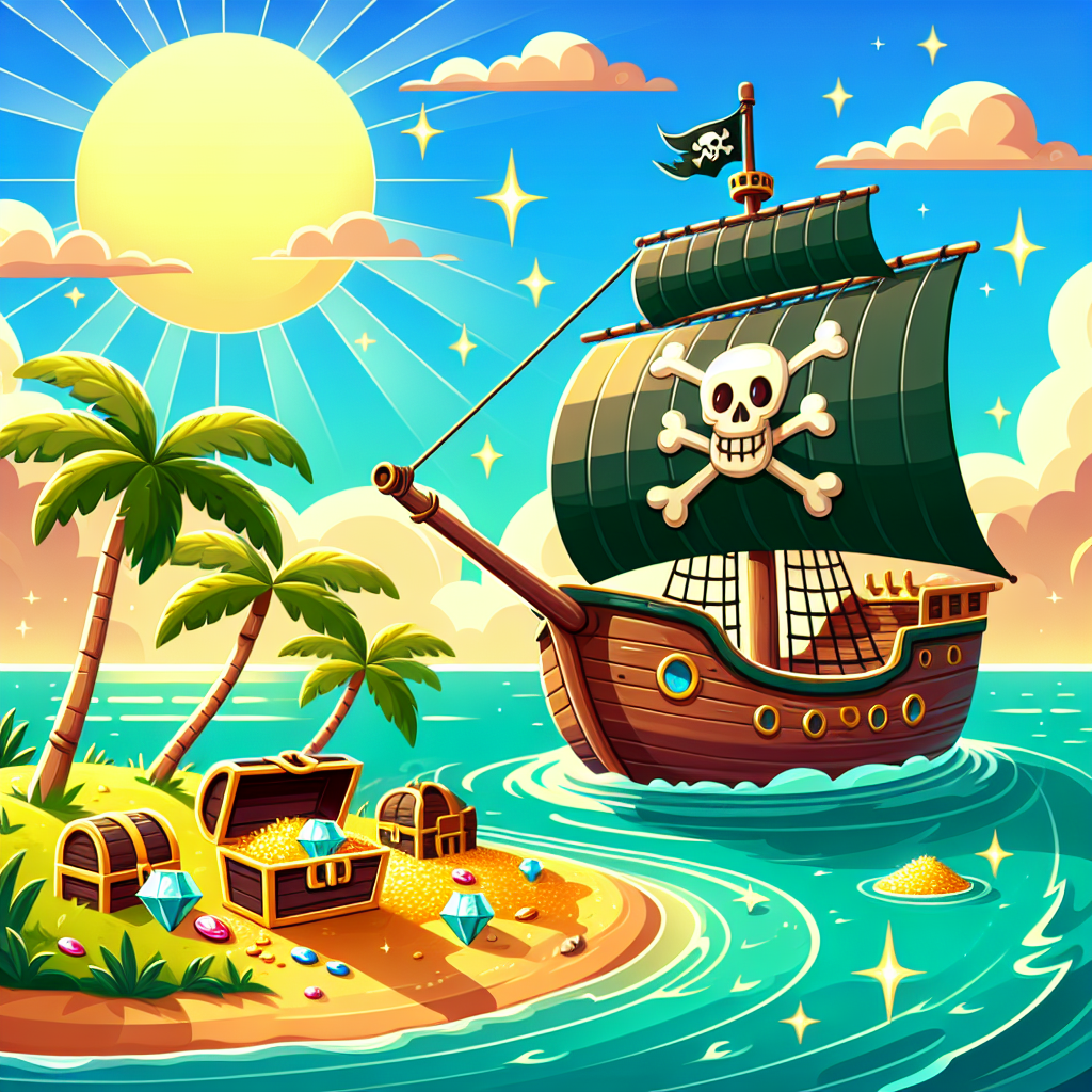 Pirate's Island Escape Painting By Diamonds Kit