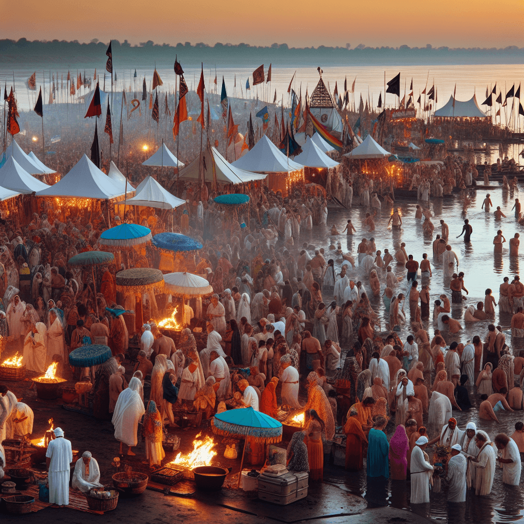 Kumbh Mela - Allahabad Paint By Diamonds Art