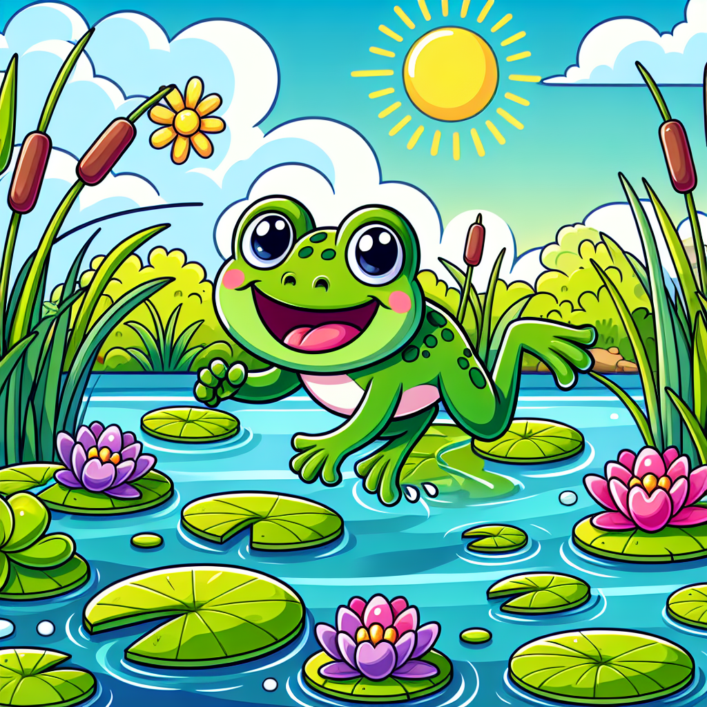 Bubbly Frog Adventure Paint By Diamond