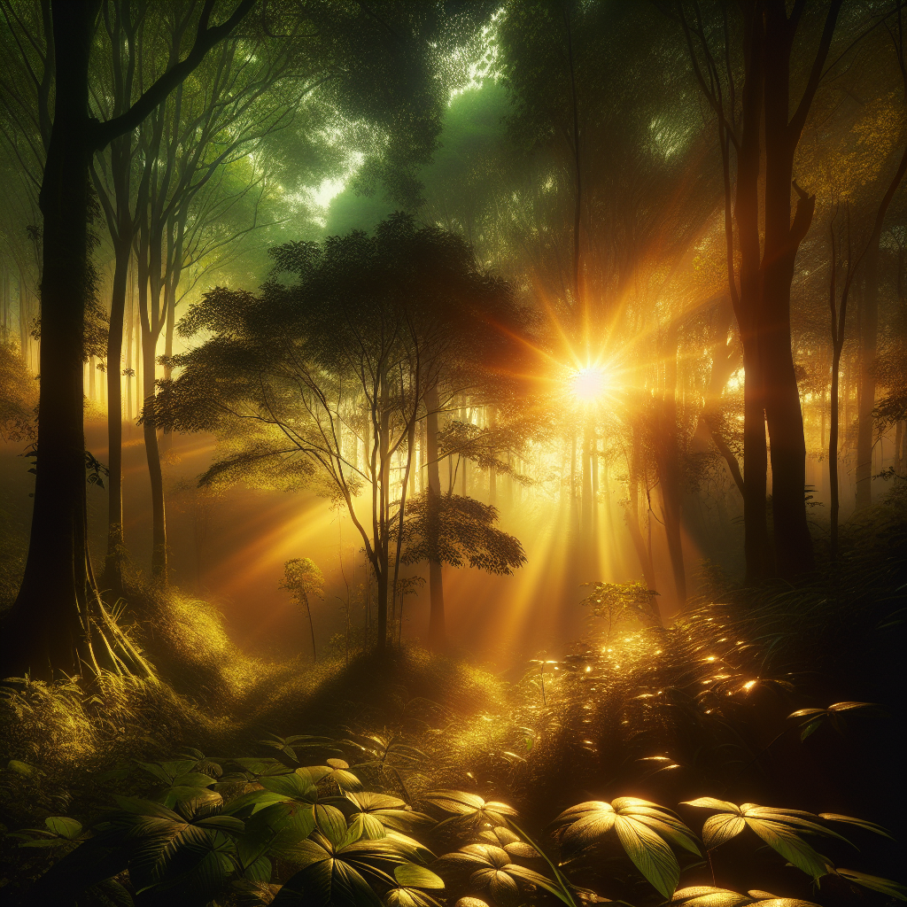 Forest Dawn Paint By Diamond